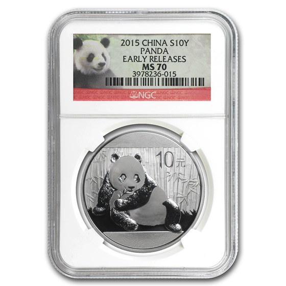 2015 China 1 oz Silver Panda MS-70 NGC (Early Releases) 2015 China 1 oz Silver Panda MS-70 NGC (Early Releases)